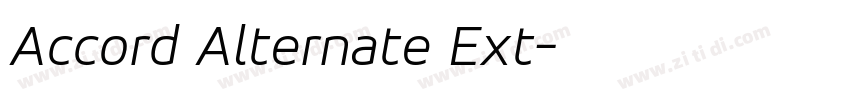 Accord Alternate Ext字体转换